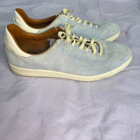 Cole Haan GrandPro Men's size 12M Light Blue Suede Lace Up Casual Shoe Sneaker - Picture 6 of 9